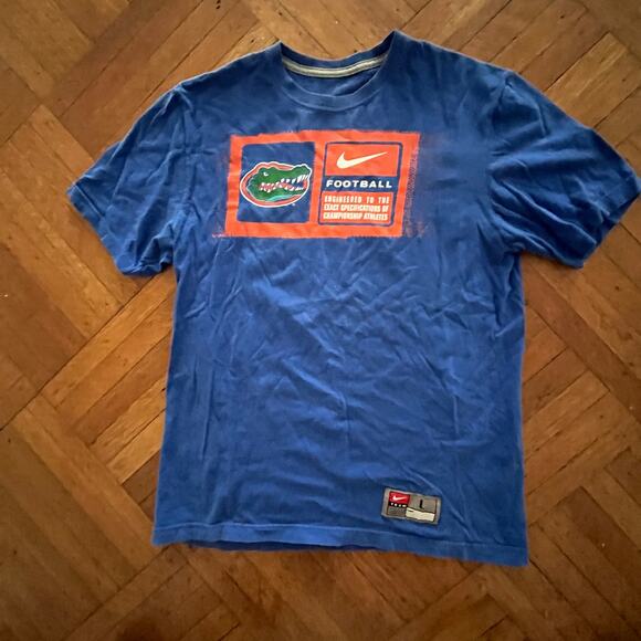 Florida Gators Shirt Large Football Tee Player Issued Specs - Picture 1 of 8